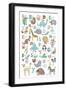 Alphabet Animals-Elizabeth Caldwell-Framed Premium Giclee Print