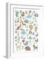 Alphabet Animals-Elizabeth Caldwell-Framed Premium Giclee Print