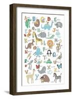 Alphabet Animals-Elizabeth Caldwell-Framed Giclee Print