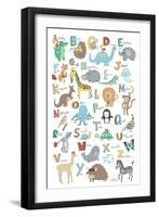 Alphabet Animals-Elizabeth Caldwell-Framed Giclee Print