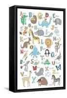 Alphabet Animals-Elizabeth Caldwell-Framed Stretched Canvas