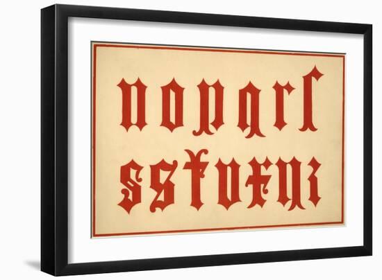 Alphabet, archaic letters, lower case-Unknown-Framed Giclee Print