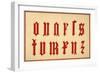 Alphabet, archaic letters, lower case-Unknown-Framed Giclee Print