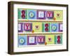 Alphabet Baby repeat-Holli Conger-Framed Giclee Print