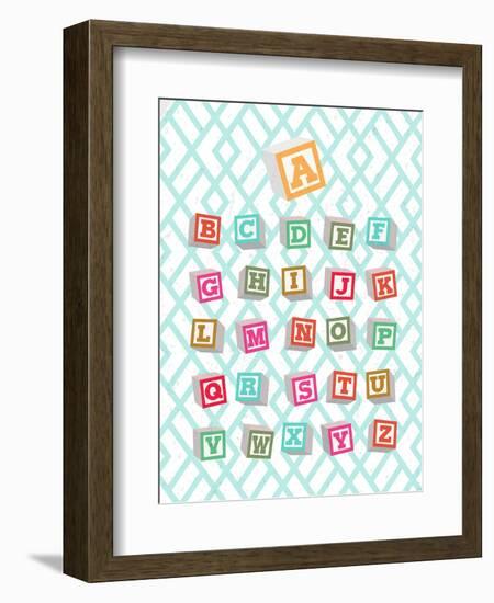 Alphabet Blocks-Bella Dos Santos-Framed Art Print