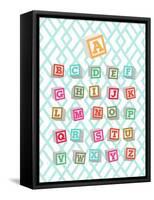 Alphabet Blocks-Bella Dos Santos-Framed Stretched Canvas