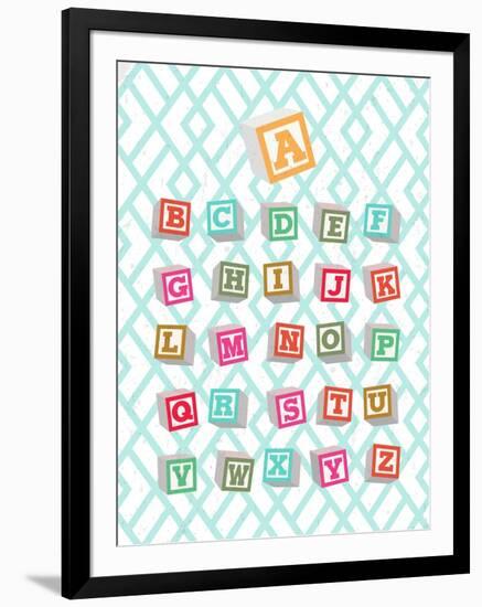 Alphabet Blocks-Bella Dos Santos-Framed Art Print