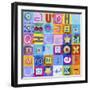 Alphabet Collage (Repeat)-Holli Conger-Framed Giclee Print