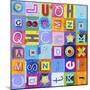 Alphabet Collage (Repeat)-Holli Conger-Mounted Giclee Print
