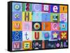 Alphabet Collage-Holli Conger-Framed Stretched Canvas