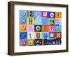 Alphabet Collage-Holli Conger-Framed Giclee Print