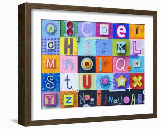 Alphabet Collage-Holli Conger-Framed Giclee Print