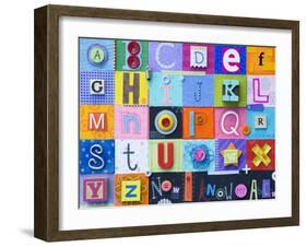 Alphabet Collage-Holli Conger-Framed Giclee Print