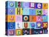 Alphabet Collage-Holli Conger-Stretched Canvas