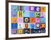 Alphabet Collage-Holli Conger-Framed Giclee Print