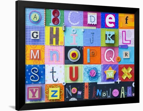 Alphabet Collage-Holli Conger-Framed Giclee Print