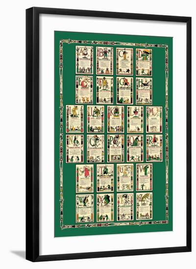 Alphabet Composite Sheet-Tony Sarge-Framed Art Print