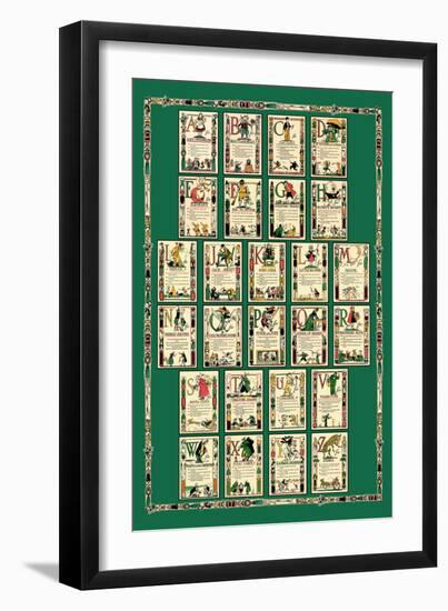 Alphabet Composite Sheet-Tony Sarge-Framed Art Print