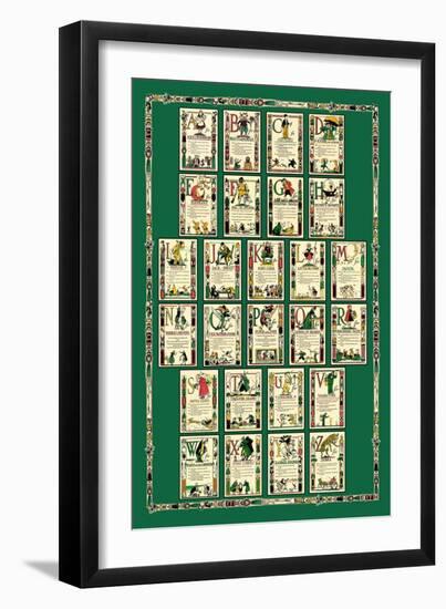 Alphabet Composite Sheet-Tony Sarge-Framed Art Print