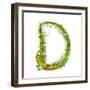 Alphabet Decorative Floral Letter D.-Popmarleo-Framed Art Print