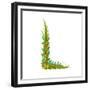 Alphabet Decorative Floral Letter L.-Popmarleo-Framed Premium Giclee Print