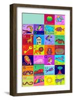 Alphabet for children, 2002-Jane Tattersfield-Framed Giclee Print