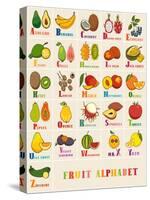 Alphabet & Fruit Vector Set-coffeee_in-Stretched Canvas