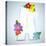 Alphabet Glass Spring With Flowers-gubh83-Stretched Canvas