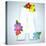 Alphabet Glass Spring With Flowers-gubh83-Stretched Canvas