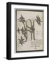 Alphabet gothique de Marie de Bourgogne-null-Framed Giclee Print