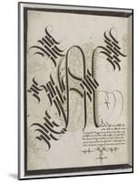 Alphabet gothique de Marie de Bourgogne-null-Mounted Giclee Print