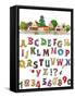 Alphabet HAPPY WORLD COLLECTION-IR Stone-Framed Stretched Canvas