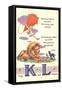 Alphabet, K and L-null-Framed Stretched Canvas