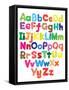 Alphabet Kids Doodle Colored Hand Drawing-Talashow-Framed Stretched Canvas