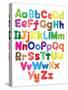 Alphabet Kids Doodle Colored Hand Drawing-Talashow-Stretched Canvas