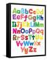 Alphabet Kids Doodle Colored Hand Drawing-Talashow-Framed Stretched Canvas