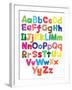 Alphabet Kids Doodle Colored Hand Drawing-Talashow-Framed Art Print