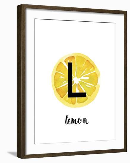 Alphabet Lemon-Kristine Hegre-Framed Giclee Print