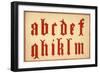 Alphabet, letters a-m, lower case-Unknown-Framed Giclee Print