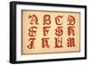 Alphabet, letters A-M, upper case-Unknown-Framed Giclee Print