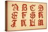 Alphabet, letters A-M, upper case-Unknown-Stretched Canvas
