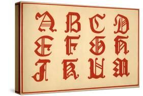 Alphabet, letters A-M, upper case-Unknown-Stretched Canvas