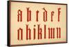 Alphabet, letters a-n, lower case-Unknown-Framed Stretched Canvas