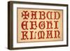 Alphabet, letters A-N, upper case-Unknown-Framed Giclee Print