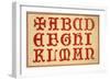 Alphabet, letters A-N, upper case-Unknown-Framed Giclee Print