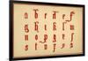 Alphabet, letters a-z, lower case-Unknown-Framed Giclee Print