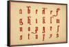 Alphabet, letters a-z, lower case-Unknown-Framed Stretched Canvas