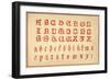 Alphabet, letters A-Z, upper and lower case-Unknown-Framed Giclee Print