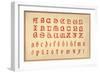 Alphabet, letters A-Z, upper and lower case-Unknown-Framed Giclee Print