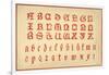 Alphabet, letters A-Z, upper and lower case-Unknown-Framed Giclee Print